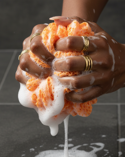 Sapɔ- Exfoliating Mesh Washcloth